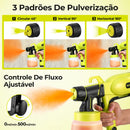DESOON PISTOLA DE PINTURA ELÉTRICA HVLP 800W 800ML 3800 RPM PULVERIZADOR DE ALTA PRECISÃO PARA DIY, MOVÉIS,PORTAS E PAREDES