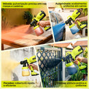 DESOON PISTOLA DE PINTURA ELÉTRICA HVLP 800W 800ML 3800 RPM PULVERIZADOR DE ALTA PRECISÃO PARA DIY, MOVÉIS,PORTAS E PAREDES