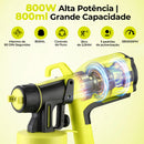 DESOON PISTOLA DE PINTURA ELÉTRICA HVLP 800W 800ML 3800 RPM PULVERIZADOR DE ALTA PRECISÃO PARA DIY, MOVÉIS,PORTAS E PAREDES