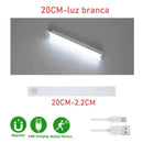 Lâmpada LED recarregável USB com sensor de movimento