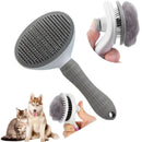 Escova massageadora removedora de pelos para cães e gatos